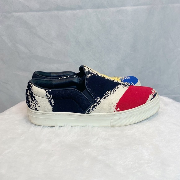 Celine Tartan Multicolor Skate Slip On Sneakers - Picture 3 of 8
